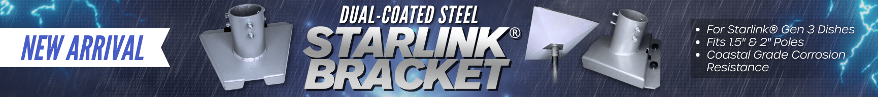 Steel Starlink Pole Mount